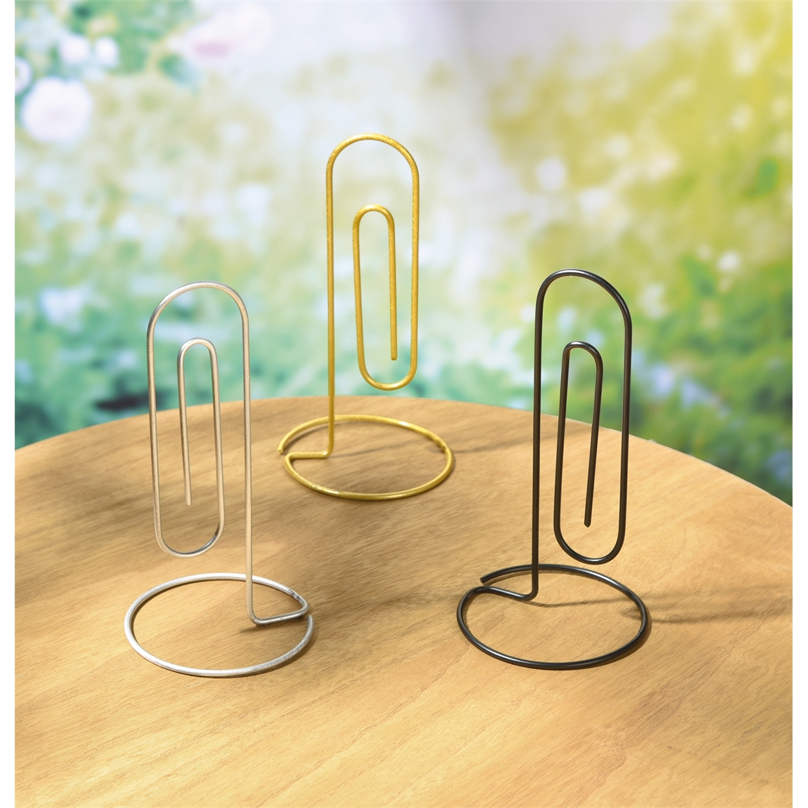 Lot de 3 trombones support mémos — vue 3