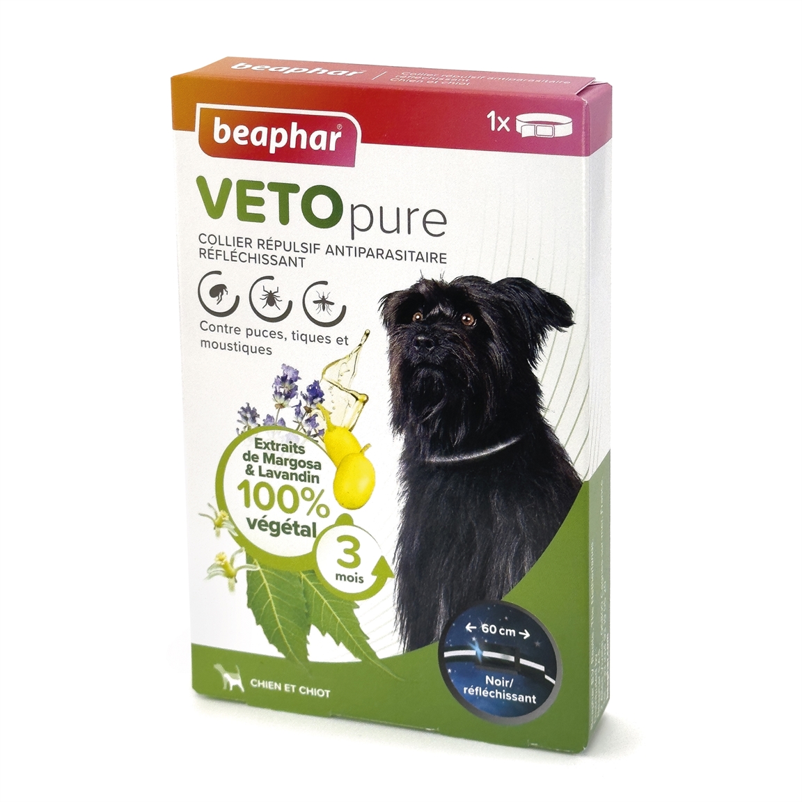 Collier Répulsif Antiparasitaire Pour Chien Et Chiot