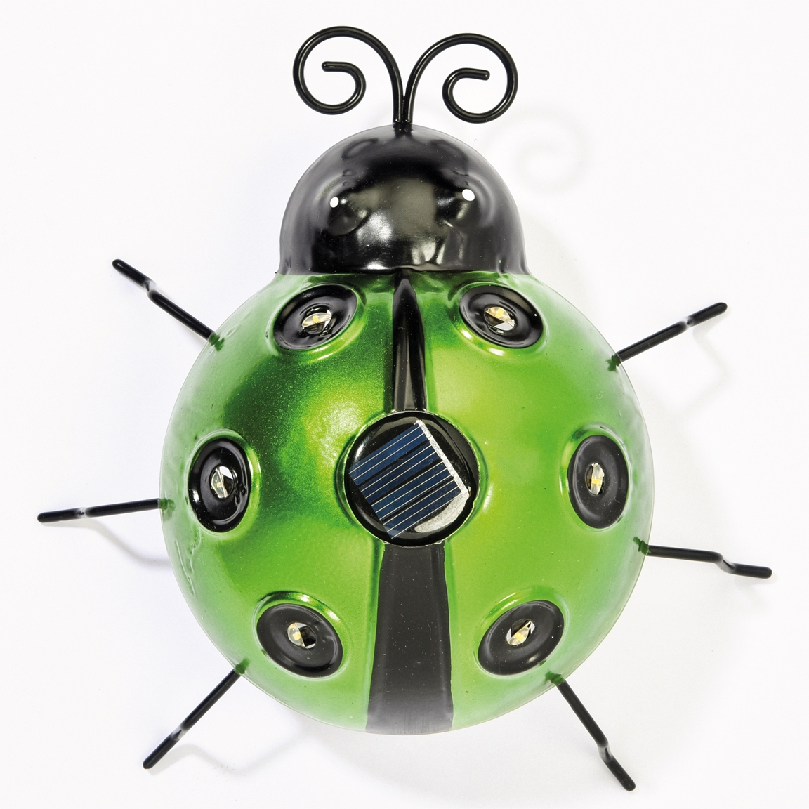 Décoration Jardin Coccinelle CIM - Boule Acier Inoxydable & Tige 91cm