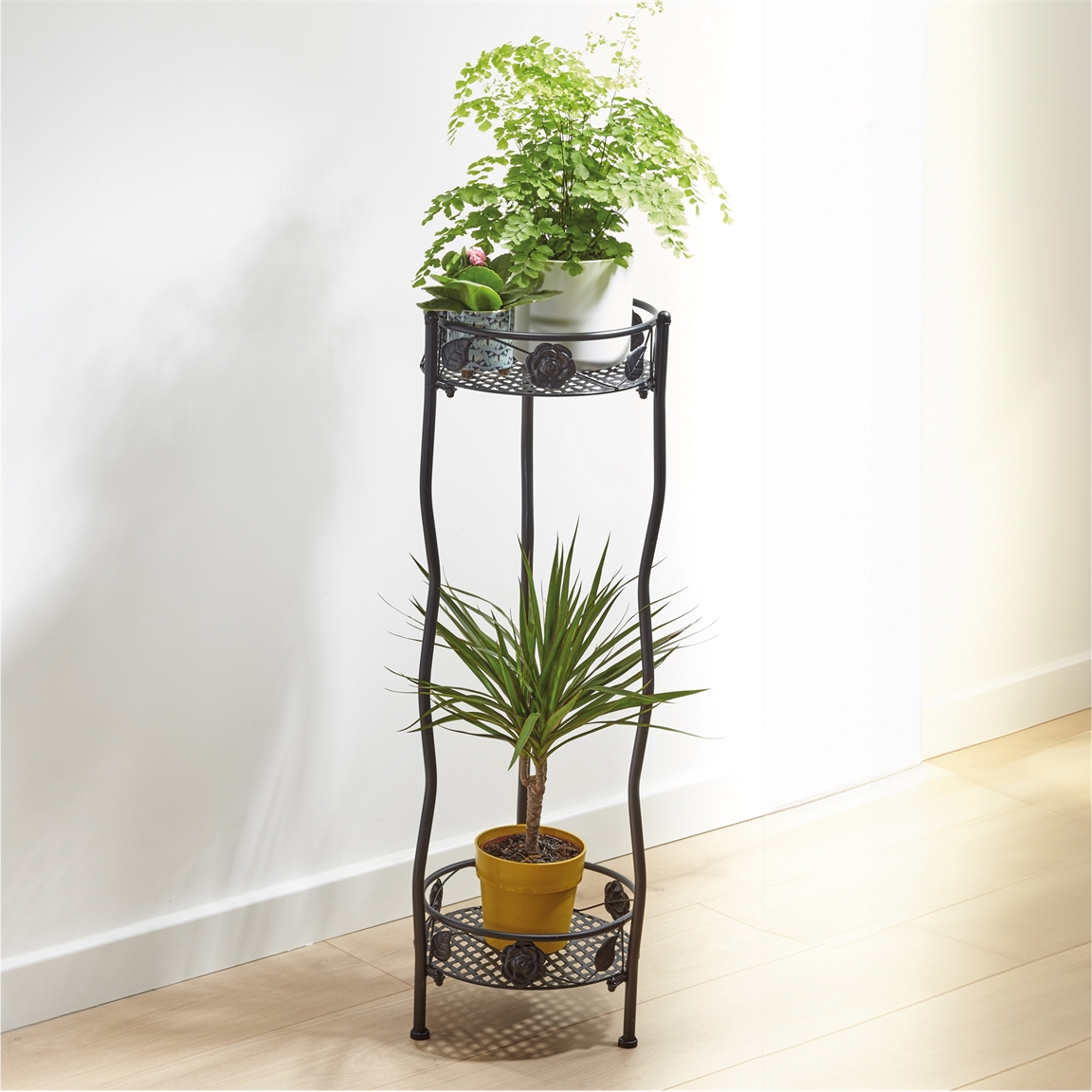 Support plante noir — vue 3