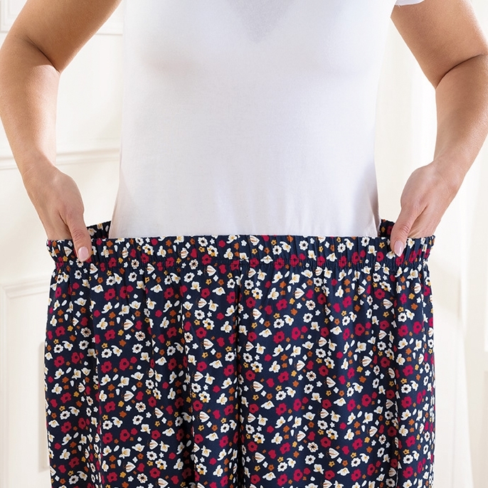 Jupe culotte fleurie 30 €
