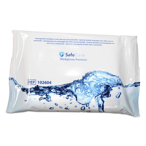 8 gants de toilette Aloe Vera ou Les 4 pochettes de 8 gants 6 €