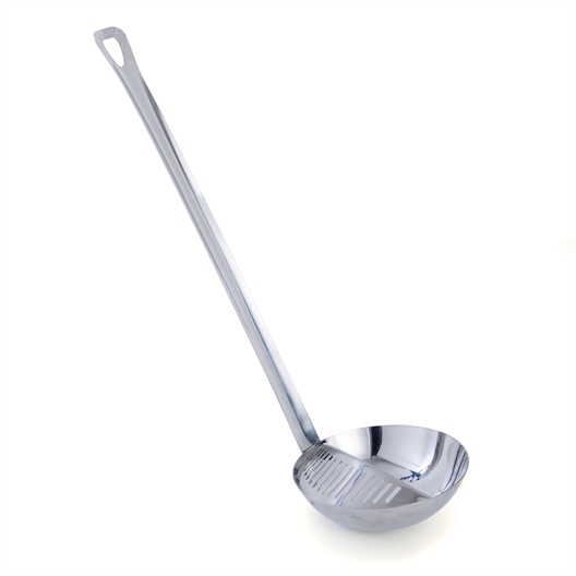 Louche écumoire inox