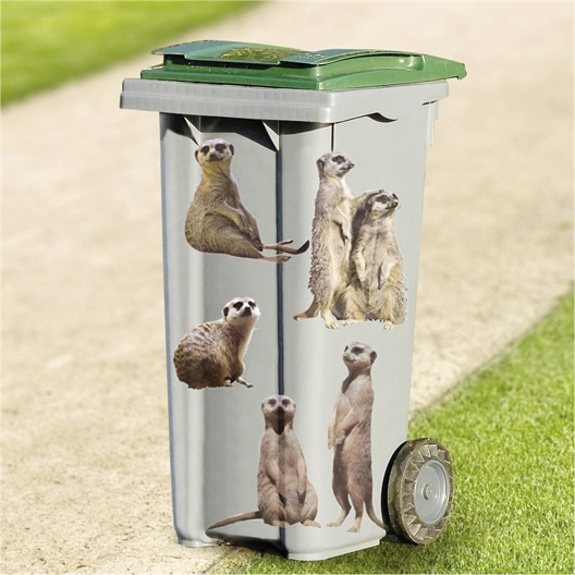 Stickers poubelles : divers motifs