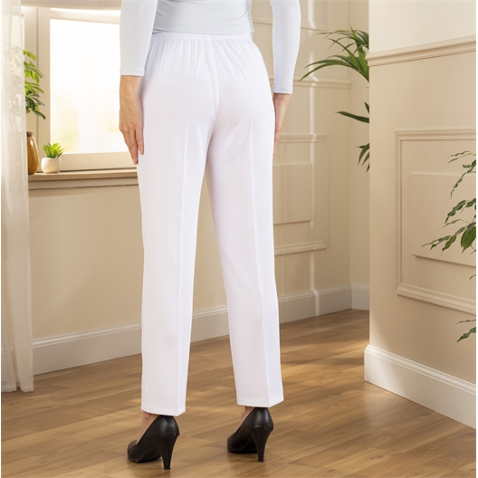 Pantalon à pinces confort Blanc - taille 52