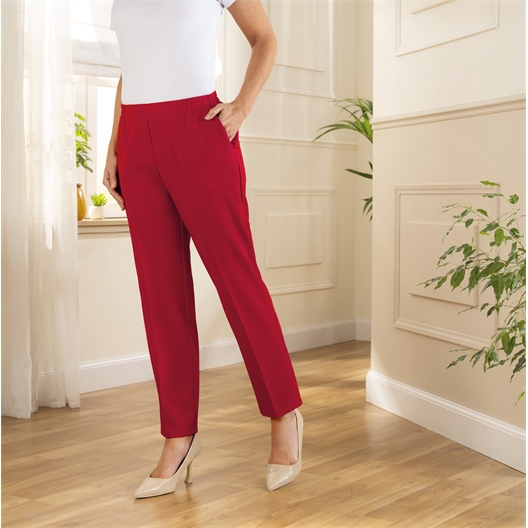 Pantalon à pinces confort : divers coloris