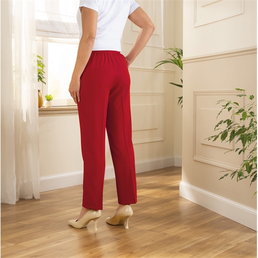 Pantalon à pinces confort : divers coloris