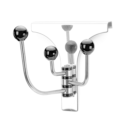 Patère de porte orientable