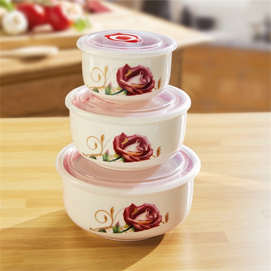 Lot de 3 boîtes rose