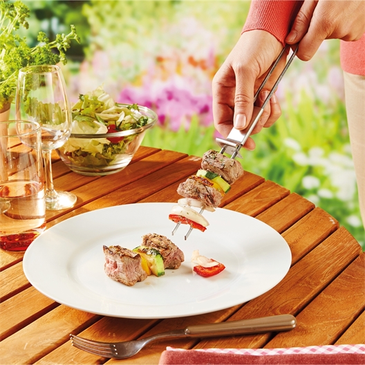 4 brochettes à coulisse