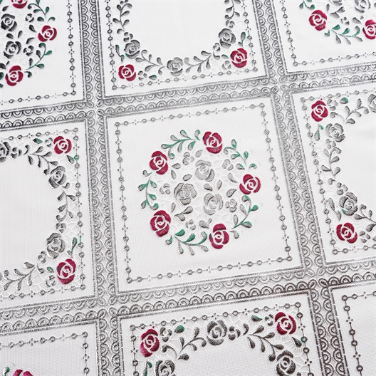 Nappe cirée effet dentelle Ronde (diam. 140 cm)