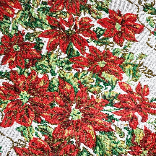 Chemin de table poinsettia