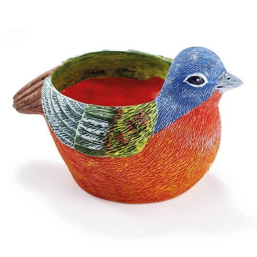 Cache-pot rouge-gorge