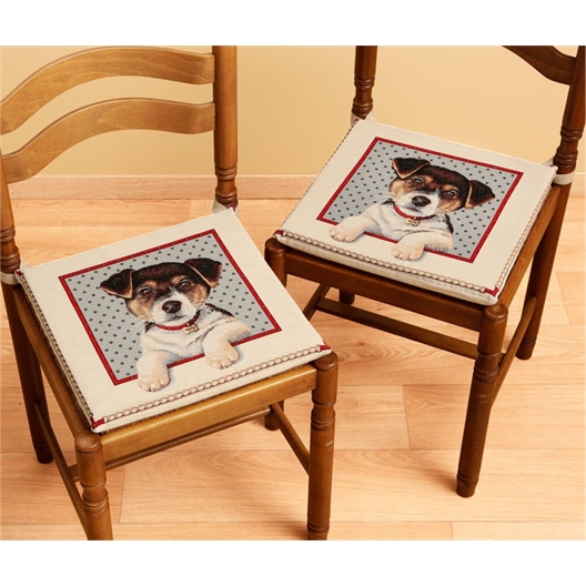 Galettes de chaises gobelin : Lot de 2 ou 4