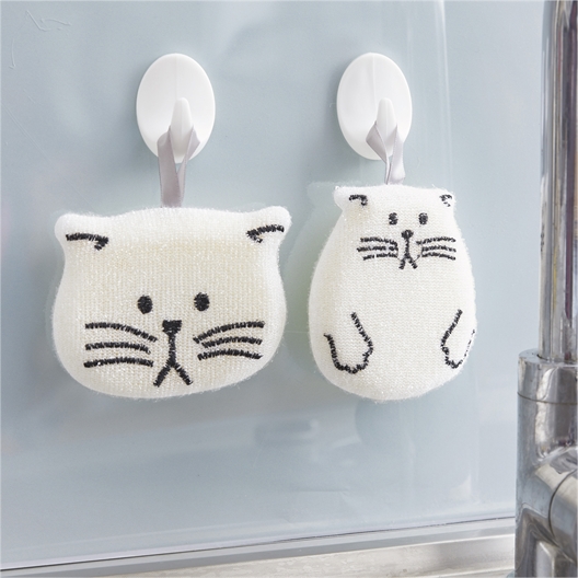 2 éponges grattantes chat