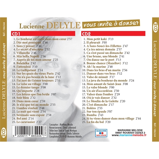 Lucienne DELYLE vous invite à danser : 2 CD