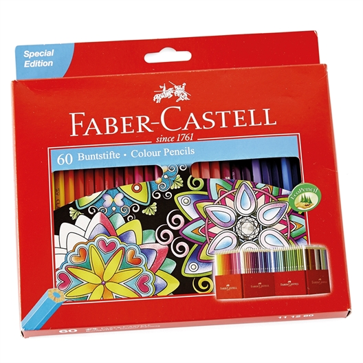 Pochette 60 crayons de couleur Faber-Castell