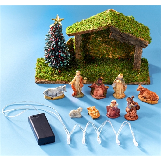 Crèche de Noël LED