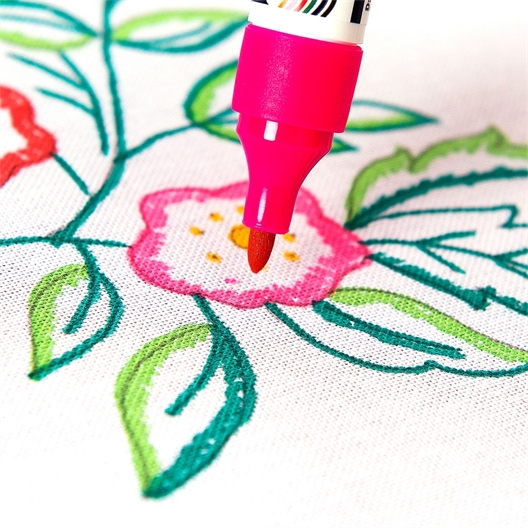 12 marqueurs textile