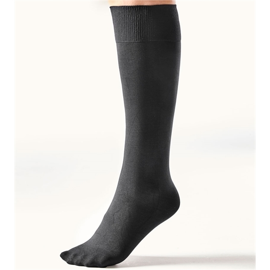Lot de 3 paires de mi-bas fantaisie de contention Noir