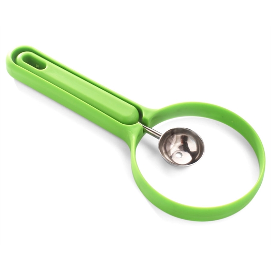 Ustensiles à melon vert