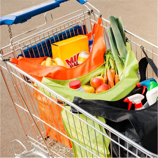 3 cabas chariot couleur