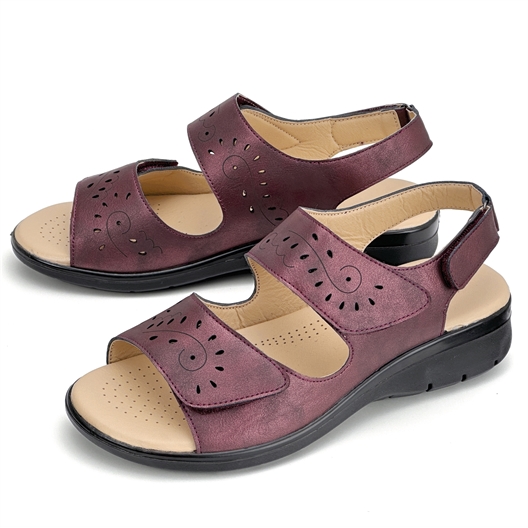 Sandales ouvertes Sansa Prune - taille 39