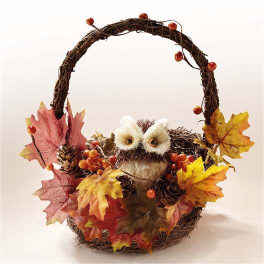 Panier d'automne chouette