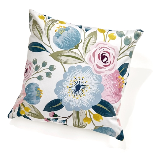 Coussin floral flora ou pivoine