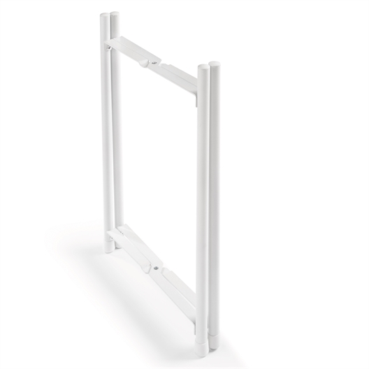 Lot de 2 supports plantes blancs