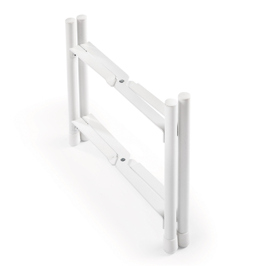 Lot de 2 supports plantes blancs