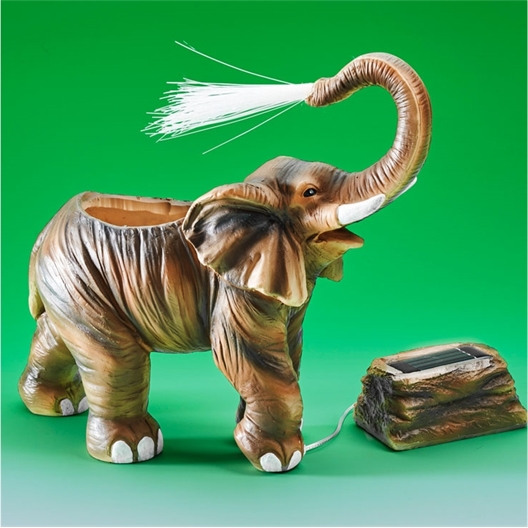 Cache-pot lumineux éléphant