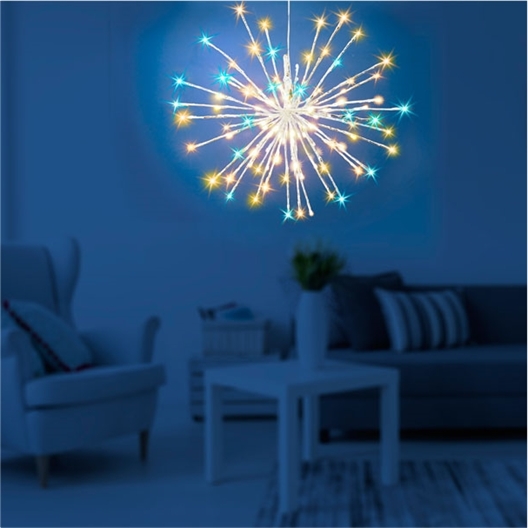 Etoile flexible argentée