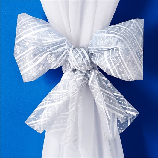 Rouleau organza givre