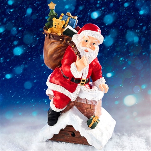 Père Noël sensor cheminée