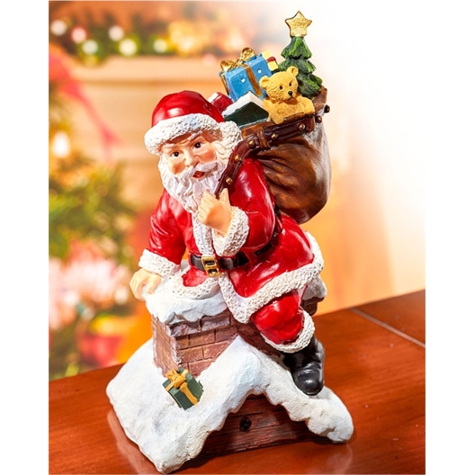 Père Noël sensor cheminée