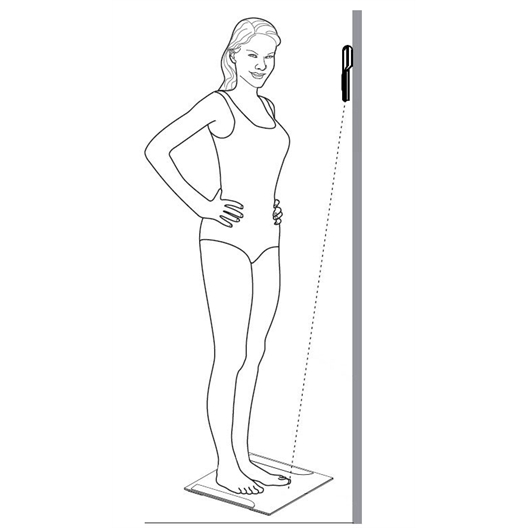 Pèse-personne à écran déporté