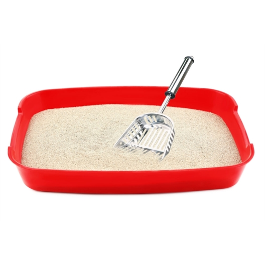 Pelle à litière inox