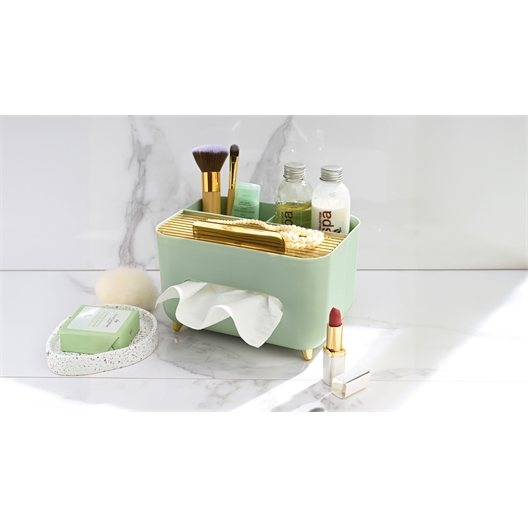 Organisateur de bureau vert sauge