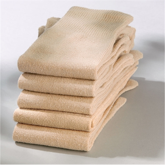 Chaussettes "orteils" soie beige : 5 paires - Taille unique