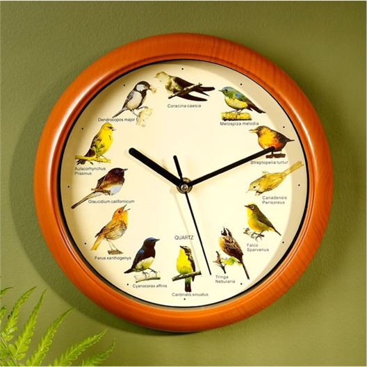 Horloge musicale oiseaux