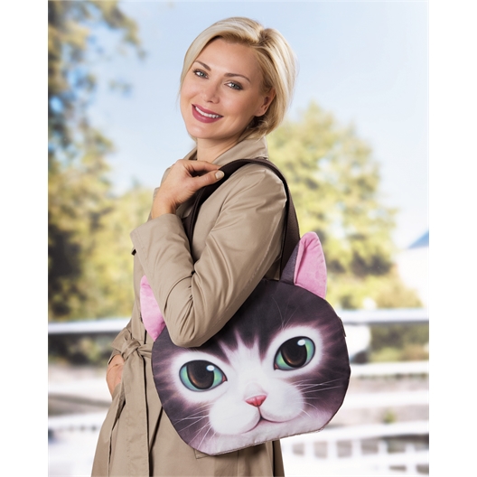 Sac à main tête de chat