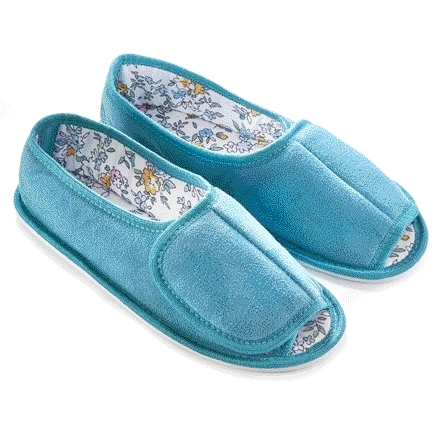 Lot de 2 paires de chaussons bleu + rose Lot de 2 paires de chaussons bleu + rose - taille 40/41