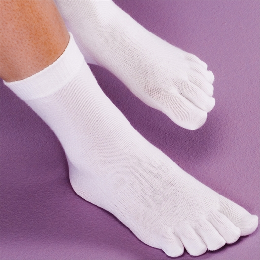 Lot de 3 paires de chaussettes avec doigts Noires