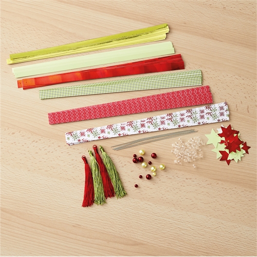 Set de 8 boules de Noël en papier à réaliser