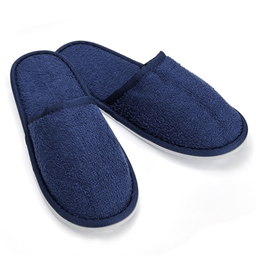 Lot de 2 paires de chaussons bain Bleu + Blanc - taille 38/39