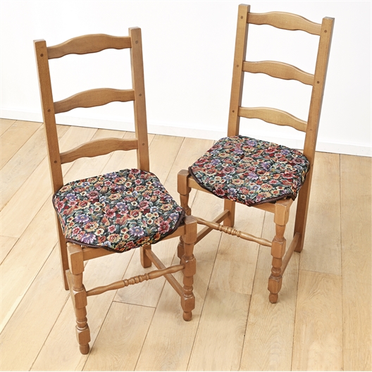 Lot de 4 couvre chaises fleuries