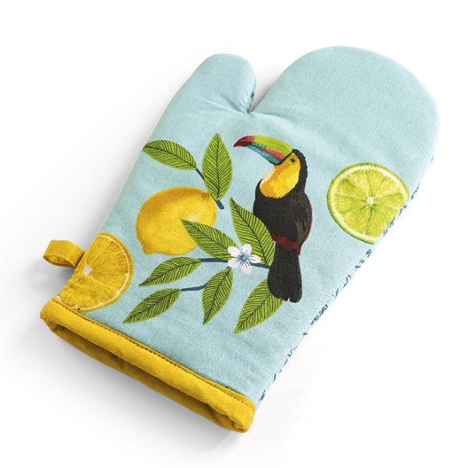 Tablier, gant et manique citron de Menton