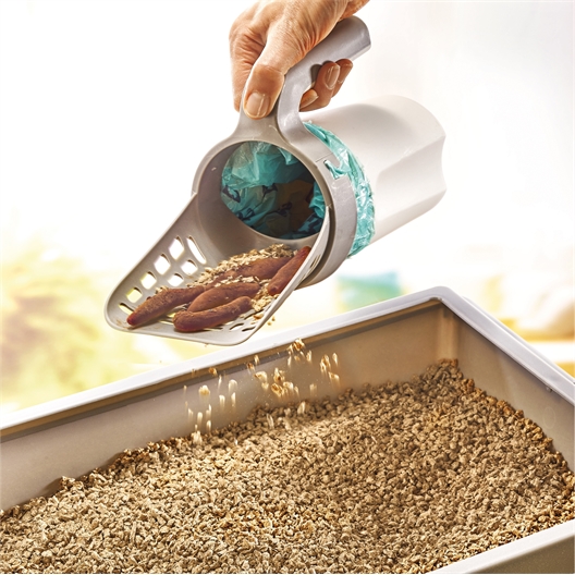 Pelle à litière avec récupérateur