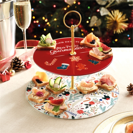 Plateau de présentation double